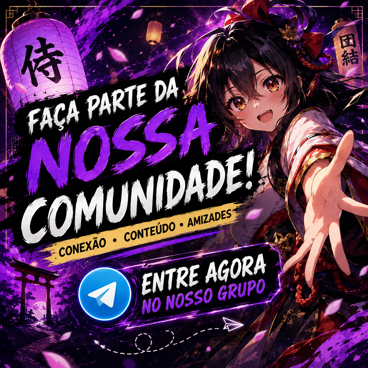 Entre no Telegram do Meus Animes